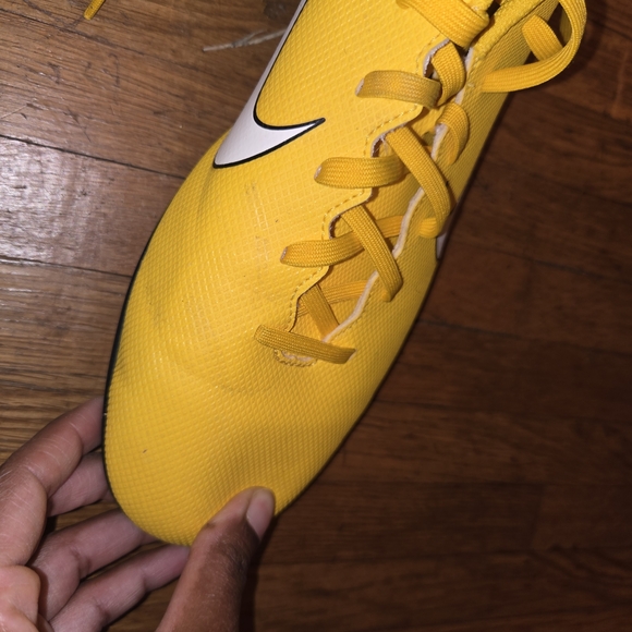 Nike Vapor 12 Academy Neymar Jr FG/MG Mens Yellow Soccer Cleats - Picture 7 of 10
